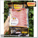 Mama's pork BACON BACK SLICED Soejasch Bali frozen 250g